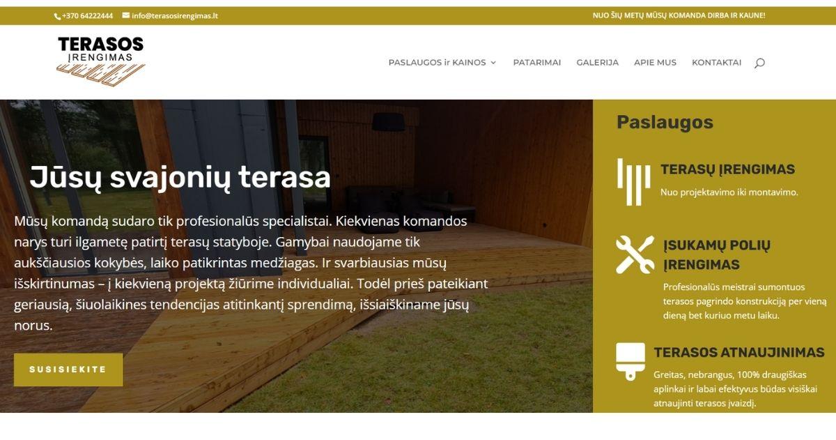 Terasos Įrengimas | Lauko Terasų Įrengimas | Terasos Montavimas | Terasų Statymas | Terasų Įrengimas Kaune ir Vilniuje